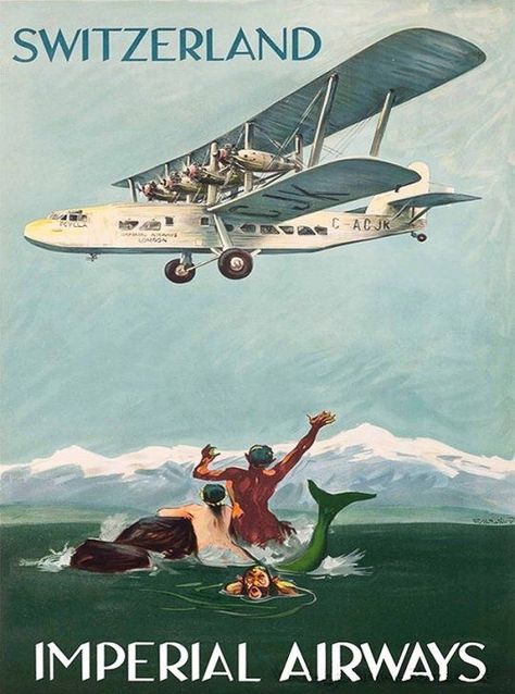 Biplane Vintage, Vintage Airline Ads, Vintage Airline Posters, Vintage Airline, Aviation Posters, Travel Canvas, Vintage Airlines, Vintage Aviation, Air And Space Museum