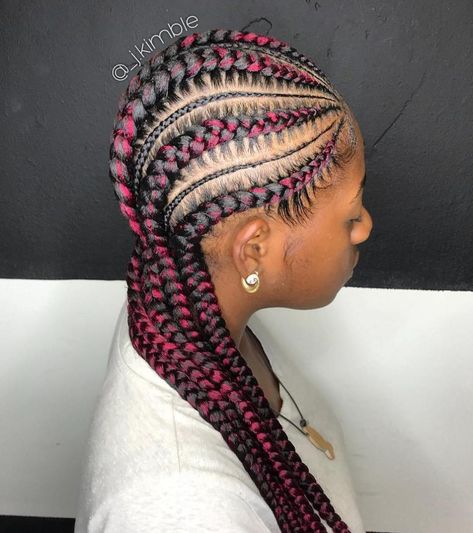 Straight Back Cornrows with Colour Straight Up Hairstyles, Two Cornrow Braids, Natural Cornrow Hairstyles, Big Cornrows, Cornrow Styles, Cornrow Ponytail, Ancient Africa, Cornrow Braids, Cornrows Styles