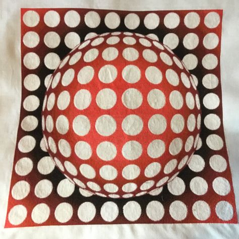 Art Deco Wall Decor, 3d Sphere, Embroidery Modern, Deco Wall, Art Deco Wall, Black Artwork, Illusion Art, Modern Art Deco, Stitching Art