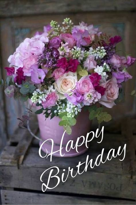 Gif Happy Birthday, Happy Birthday Flowers, Happy Birthday Flowers Gif, Happy Birthday Bouquet, Happy Birthday Flowers Wishes, Birthday Wishes Pics, Hairstyles Styles, Birthday Wishes Flowers, Birthday Wishes Greetings