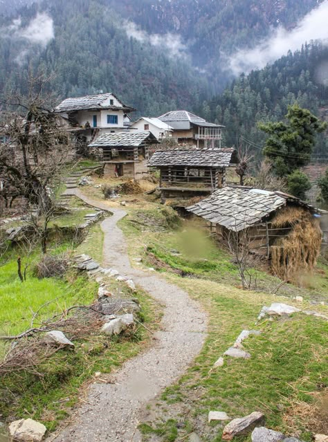 Amazing India, Old Village, Medieval Village, Village Photography, Indian Village, Travel India, Mountain Village, Himachal Pradesh, Village Life