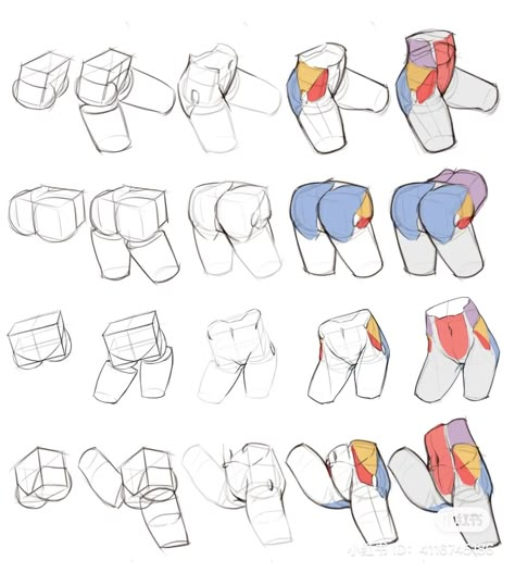 Hips Tutorial Drawing, Hips And Legs Reference, Person Holding A Fan Reference, Lower Body Anatomy Drawing, Hips Anatomy Drawing, Hips Art Reference, Hip Anatomy Reference, Female Hips Reference, Pelvis Reference Drawing