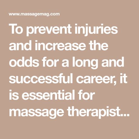 To prevent injuries and increase the odds for a long and successful career, it is essential for massage therapists to develop and implement a self-care strategy. Resistance exercises are one aspect of this plan. Resistance Exercises, Successful Career, Resistance Workout, Massage Therapist, Injury Prevention, Self Care Routine, Self Care, Massage, Career