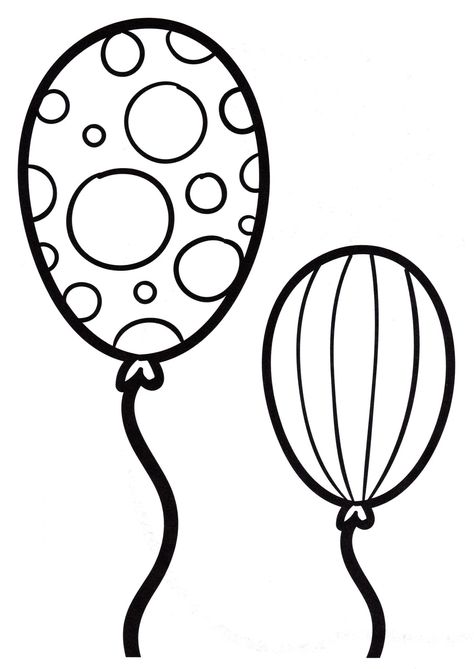 Balloon Coloring Pages, Happy Birthday Puppy, Holiday Balloons, Balloon House, Giraffe Birthday, Balloon Cartoon, One Balloon, Round Balloons, Online Coloring Pages