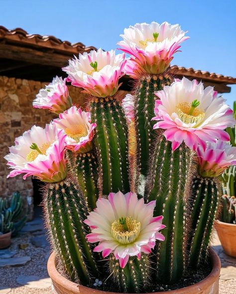 Cactus Gardens, Cactus Blossom, Cactus Blossoms, Blooming Cactus, Desert Flowers, Plant Decor Indoor, Christmas Cactus, Cactus Flowers, Cactus Garden