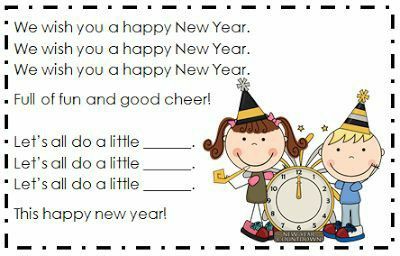 New Year Songs For Toddlers, New Years Songs, Preschool Winter Theme, New Years Theme, Happy New Year Song, New Year Poem, New Year Music, January Kindergarten, Stroller Strides