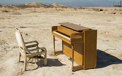 Abandoned Piano, Summer Art Projects, Desert Aesthetic, Old Pianos, Salton Sea, Extraordinary Life, In The Beginning, Summer Art, Music Is