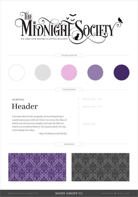 The Midnight Society, Author Logo Ideas, Spooky Logo Design, Goth Branding Design, Author Logo Design, Book Club Logo Design, Mysterious Branding, Spooky Branding, Halloween Logo Design