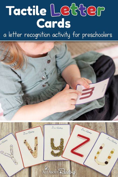 Tactile letter cards for kinesthetic learning for your preschooler. Multisensory Letter Activities, Tactile Cards, Reading Intervention Classroom, Kinesthetic Learner, Teaching Alphabet, Braille Activities, Montessori Math Activities, Tactile Activities, Intervention Classroom