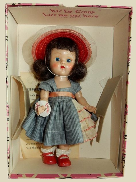 Box With Paper, Ginny Dolls, Madame Alexander, Vintage Vogue, Creative People, Doll Making, Vintage Dolls, Dandy, Hard Plastic