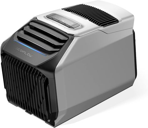 EF ECOFLOW Wave 2 Portable Air Conditioner, Air Conditioning Unit with Heat, Air Portable AC for Outdoor Tent Camping/RVs or Home Use (Battery Not Included) Tropical Bungalow, Camper Furniture, Wall Mounted Pc, Survival Essentials, Hangout Room, Camper Hacks, Portable Air Conditioners, Portable Ac, Solar Car