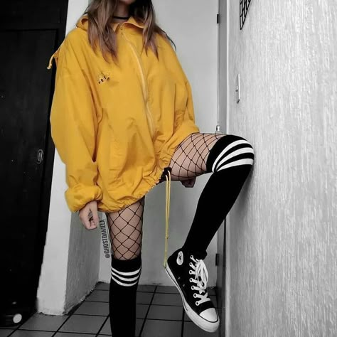 Egirl Fashion, E Girl Outfits, Fest Outfits, Paris Mode, Hipster Outfits, Grunge Look, Mode Inspo, Alternative Outfits, Edgy Outfits