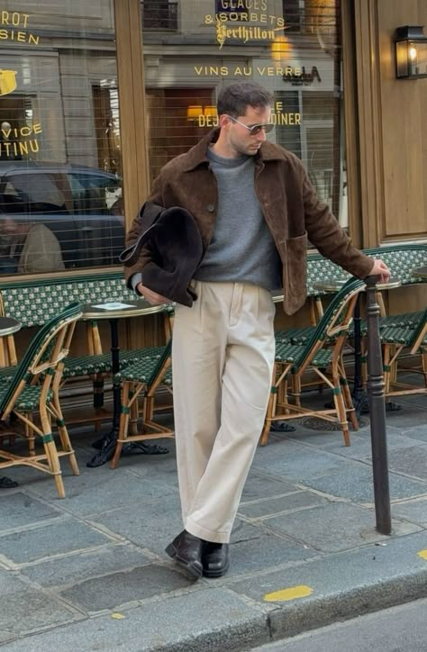 Men’s Fall Preppy Outfits, Mens London Outfits, Mens Formal Winter Outfits, British Man Style, Cool Outfits For Men Classy, Mens Fashion 30 Year Old, Men Europe Outfits Winter, Classic Gentleman Style, Brooklyn Mens Street Style