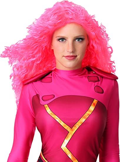 Adult Lavagirl Wig Sharkboy and Lavagirl Pink Wig for Women's Cosplay Standard Lava Girl Halloween Costume, Curly Pink Hair, Lava Girl, Hot Pink Outfit, Kiss Costume, Sharkboy And Lavagirl, Fun Costumes, Pink Hair Dye