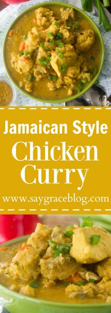 This Authentic Jamaican Style Chicken Curry recipe is loaded with traditional island flavor and will keep you begging for more and more!! Curry Chicken Jamaican, Soup Curry, Jamaican Curry Chicken, Carribean Food, Jamaican Curry, Jamaican Dishes, Yellow Curry, Chicken Curry Recipe, Curry Dishes