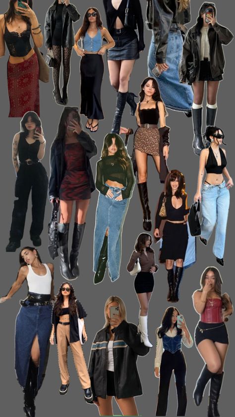 Rockstar Aesthetic Outfits, Aries Outfits, Ancient Egyptian Clothing, Venus Fashion, Stylish Winter Outfits, Thrifted Outfits, 90s Fashion Outfits, Looks Black, Teenage Fashion Outfits