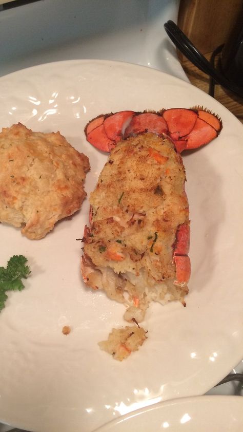 Stuffed Lobster Tail Recipe, Stuffed Lobster, Spiny Lobster Recipe, Crab Stuffed Lobster Tail Recipe, Crabmeat Stuffing, Rhode Island Food, Lobster Dinner, Lobster Recipes Tail, Fried Fish Recipes