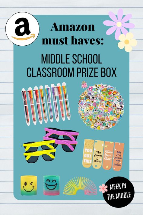 Looking to add to your prize box for your middle school classroom? Check out these options! Middle school prizes, prize box, middle school prize box, prizes for older students Prizes For Middle School Students, Middle School Prizes, Middle School Prize Box Ideas, Classroom Prize Box Ideas, Prize Box Ideas, Prize Box, Classroom Prizes, Middle Schoolers, Middle School Classroom