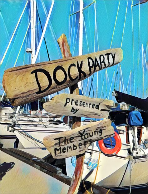 Dock party. Nautical party signs made with driftwood. Dock Party Ideas, Lake House Party Ideas, Dock Party, Lake Party, Weekend Ideas, Fishing Party, Retro Wave, Lake Time, Boat Life