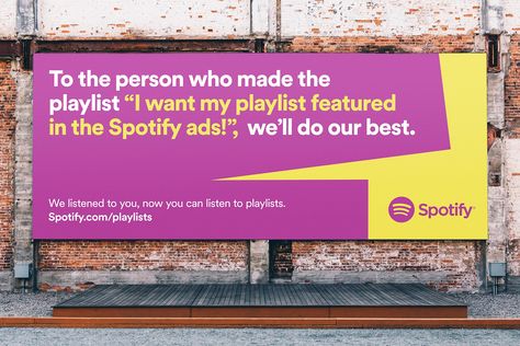 Advertising campaign for Spotify #Spotify #Campaign #ad #advert #advertising #graphicdesign Spotify Campaign, Spotify Billboards, Spotify Ads, Christopher Doyle, Copy Ads, Copy Writing, Random Humor, Clever Advertising, Funny Puns Jokes