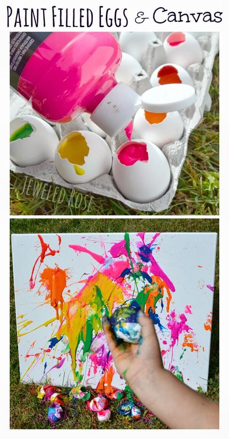 Party Activities for Boys 3-5 years old - Parties With A Cause Filled Eggs, Hantverk Diy, Cool Ideas, Summer Bucket, Easter Fun, Craft Time, Crafts To Do, Craft Activities, Christmas Cheer