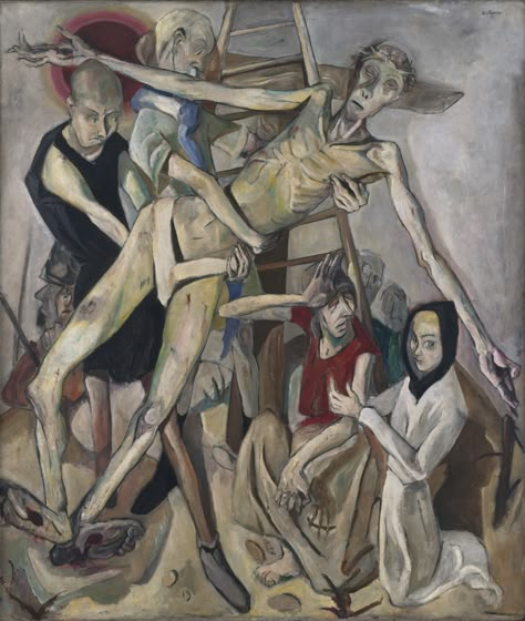 Max Beckmann. Descent from the Cross. 1917 | MoMA Max Oppenheimer, Descent From The Cross, Ludwig Meidner, Antoine Bourdelle, Max Beckmann, New Objectivity, George Grosz, Emil Nolde, Degenerate Art