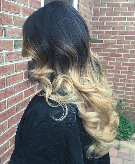 Black And Blonde Hair Balayage, Blonde Tips On Black Hair, Hair Color Red And Blonde, Ombre Hair Color For Black Hair, Red And Blonde Ombre, Black To Blonde, Black And Blonde Ombre, Hair Color Red, Brown Ombre Hair Color