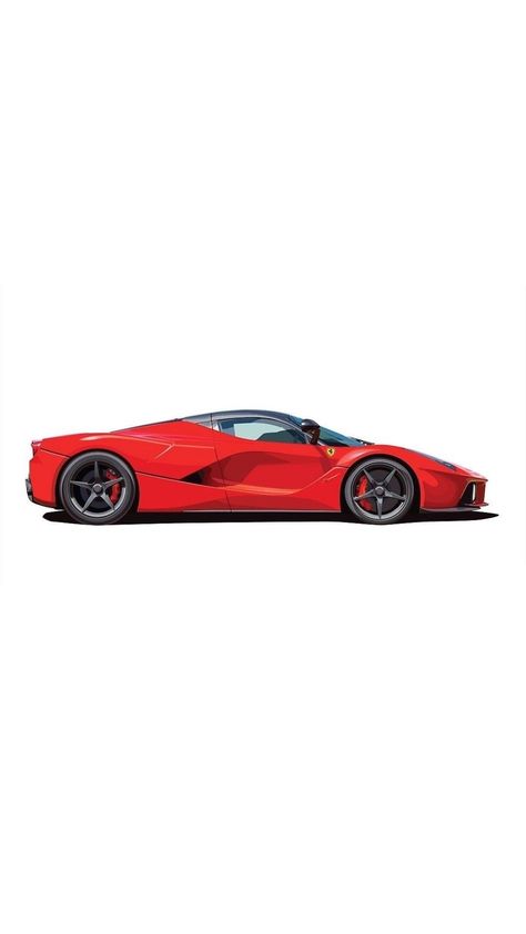 Car Side View, Car Animation, Ferrari Laferrari, Car Artwork, Cool Car Pictures, Car Side, Car Illustration, Best Luxury Cars, Automotive Art