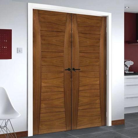 Man Door Design, Gate And Fence Ideas, Modern Home Entrance, Teak Doors, Plywood Door, Flat Door, Gate Wall Design, Internal Wooden Doors, Aluminium Cladding