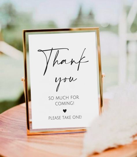 Favor Table Sign, Please Take One Sign, Wedding Favor Sign, 2024 Minimalist, Wedding Reception Favors, Favor Table, Wedding Favours Sign, Thank You Sign, Signing Table Wedding