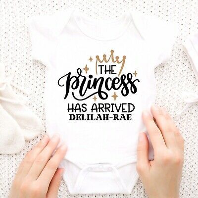 Personalised Baby Girls Boys Baby Grow Bodysuit My First Baby Cute Arrival Gift | eBay Baby Grow Ideas, First Baby Announcements, Wildflower Baby Shower, Baby Arrival, Personalized Baby Girl, Unique Baby Gifts, Personalized Baby Gifts, Baby Milestones, First Baby