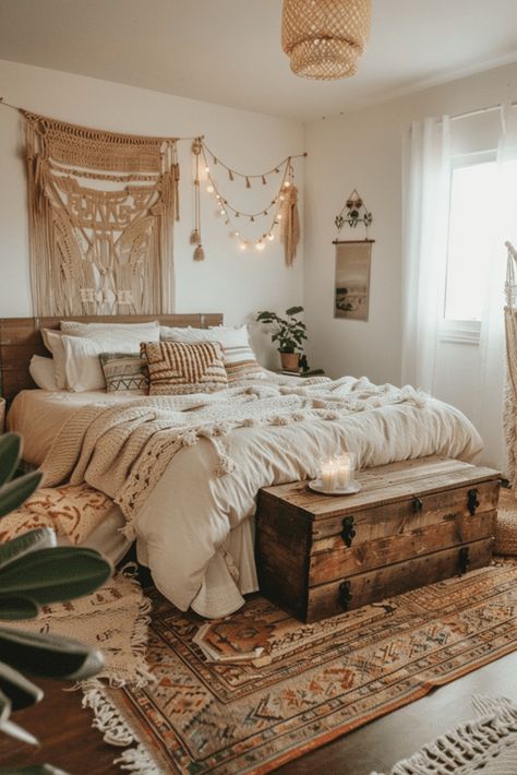 Boho Bedroom Layout, Boho Teen Room, Boho Room Aesthetic, Bedroom For Couples, Bedroom Layout Ideas, Bedrooms For Couples, Boho Home Inspiration, Bedroom Layout, Eclectic Home Decor