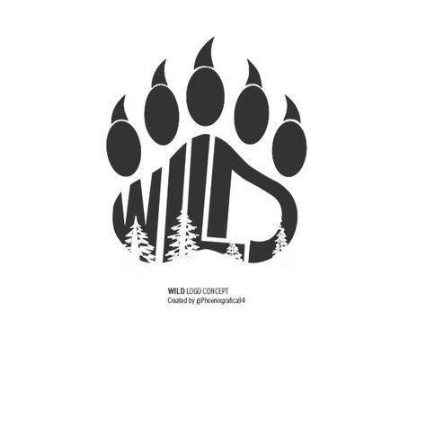 Wild Logo Design, Wildlife Logo Design, Paw Logo Design, Animal Rescue Logo, Photoshop Logo Design, Woodland Logo, Wildlife Logo, Bear Logo Design, Dog Logo Design