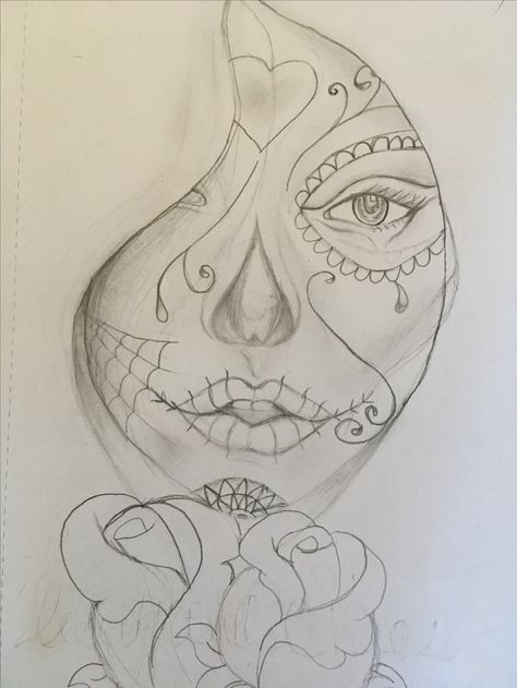 Sugar Skull Stencil, Skull Template, Sugar Skull Drawing, Girl Skull, Sugar Skull Halloween, Skull Girl Tattoo, Skull Stencil, Sugar Skull Girl, Skull Coloring Pages