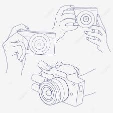 Photographer Poses With Camera Reference, Hand Holding Camera Drawing, Poses With Camera In Hand, Hand Holding Camera Reference, Hand Camera Pose, Person Holding Camera Drawing, Drawings Of Cameras, How To Draw Camera, Camera Holding Poses