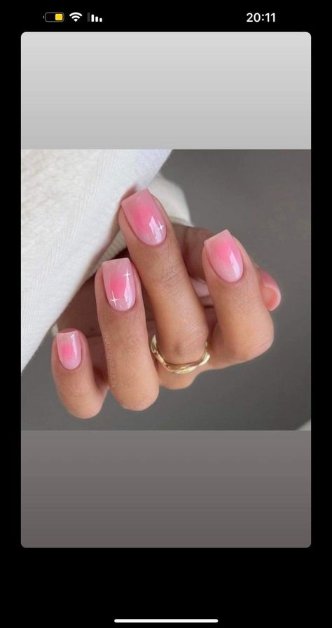 Nails Inspiration Simple, Mail Inspo, Builder Gel Nails, Short Gel Nails, Nails Natural, Simple Gel Nails, Casual Nails, Vacation Nails, Gem Nails