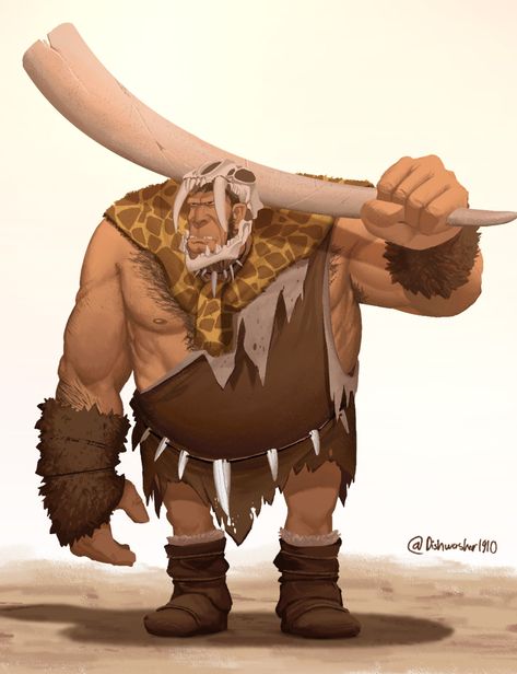 Caveman Aesthetic, Cartoon Practice, Illustrator Character, Ooga Booga, Prehistoric Man, Dark Sun, Dnd Funny, Man Illustration, Character Designer