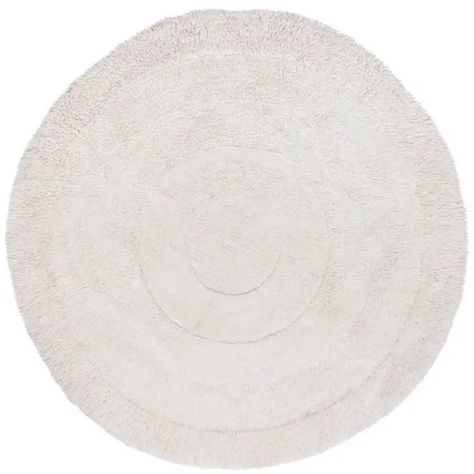 Woolable Rug Arctic Circle Washable - Sheep White If you are all for curvy decor, you cannot miss out on this one! Our most elegant rug to date in natural undyed wool, spun from fine New Zealand and Middle Eastern sheep wool. A unique, generously sized round rug, the Arctic Circle rug has a center of short pile, surrounded by rows of increasingly longer piles, ending up with a fluffy long pile at edges. Color: Sheep White Curvy Decor, Elegant Rug, Arctic Circle, Circle Rug, Round Rug, Round Rugs, Sheep Wool, Public Space, Middle Eastern