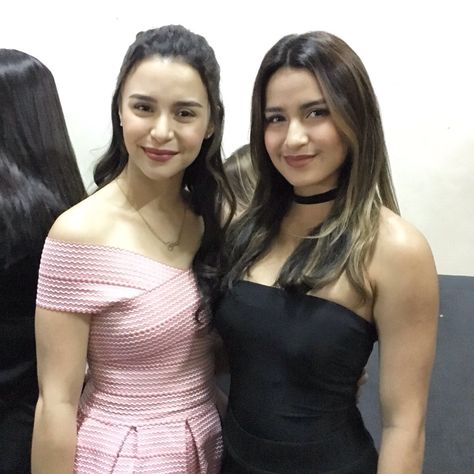 Yassi and Issa Pressman Issa Pressman, Yassi Pressman, Strapless Top, Actresses, Women's Top