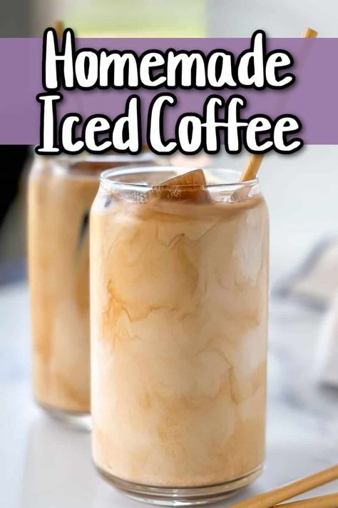 Cool off with this ultimate iced coffee recipe! Made with sweetened condensed milk, vanilla syrup, and a hint of cinnamon, it’s the perfect refreshing treat for any time of day. ☕❄️ #IcedCoffee #CoffeeLovers #SummerDrinks Iced Coffee Recipe With Condensed Milk, Instant Iced Coffee Recipe, Frappe Recipes, Condensed Milk Coffee, Homemade Iced Coffee Recipe, Fun Beverages, Homemade Iced Coffee, Slow Cooker Creamy Chicken, Iced Coffee Recipe