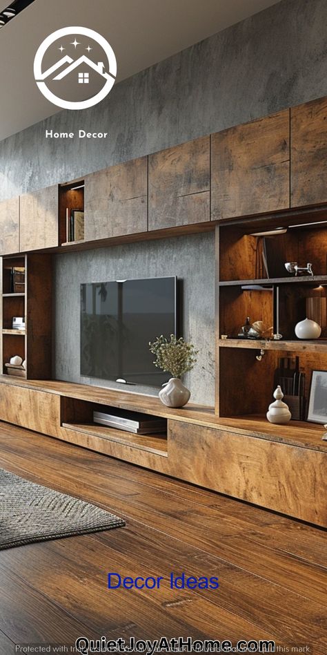 tv wall mount with shelf tv wall design tv wall with storage living rooms tv tv wall ideas tv wall wood panel living room tv stands modern tv room living room wall decor ideas empty wall ideas living room tv wall ideas modern living room tv wall ideas tv wall decor big tv wall ideas living room tv wall design luxury living room tv wall tv wall built in ideas living room tv stand Elegant Rustic Living Room, Rustic Tv Wall Ideas Living Room, Tv Wall Design Rustic, Rustic Tv Wall Ideas, Farmhouse Tv Wall, Tv Wall Ideas Living Room, Living Room Tv Wall Ideas, Room Tv Wall Ideas, Wall Ideas Living Room