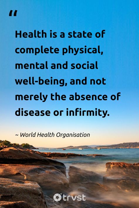 "Health is a state of complete physical, mental and social well-being, and not merely the absence of disease or infirmity." - World Health Organisation  Reflect on the profound wisdom of this quote, embracing a holistic approach to a healthier you. Join us in promoting overall wellbeing and making a positive social impact.   #trvst #quotes #wellbeing #socialimpact #gogreen #healthylifestyle #holistichealth #mentalhealth #physicalhealth #socialhealth📷 @vjgalaxy Global Health Aesthetic, Physical Health Quotes Wellness, Health And Wellbeing Quotes, Wellbeing Quotes Mindfulness, Good Health And Well Being Poster, Public Health Quotes, Definition Of Health, Wellbeing Quotes, Health Aesthetic