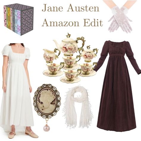 Create a cozy, timeless look inspired by Jane Austen with vintage-style clothing, accessories, and home decor that brings the elegance of the Regency era into your modern life. Click here for the full Amazon idea list.