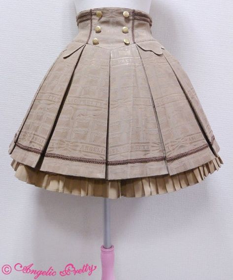 Ribbon Skirt, Lolita Outfits, Brown Skirt, Skirt Skirt, Beautiful Skirts, Lolita Dress, Gothic Lolita, Visual Kei, Lolita Fashion