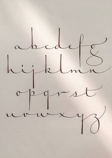 Cursive Writing, The Words, Writing, White, Black