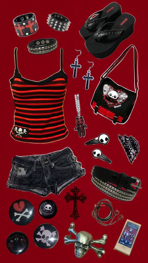 Ropa Punk Rock, Trashy Outfits, Outfits 2000s, Mode Grunge, Scene Outfits, Scene Fashion, Punk Grunge, Emo Outfits, Estilo Punk