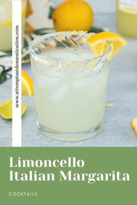 Limoncello Margarita, Italian Limoncello, Italian Margarita, Limoncello Cocktails, Italian Drinks, Potato Recipes Side Dishes, Margarita Cocktail, Tequila Cocktails, Margarita Recipes