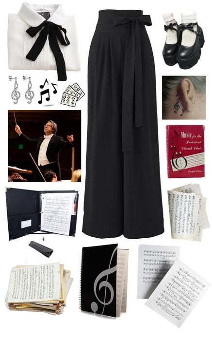 dream job - choir conductor Outfit | ShopLook Classical Music Outfit, Conductor Outfit, Choir Aesthetic, Soft Pastel Outfits, Choir Conductor, Mystic Woman, Sporty Style Outfits, Freshman Outfits, Audition Outfit