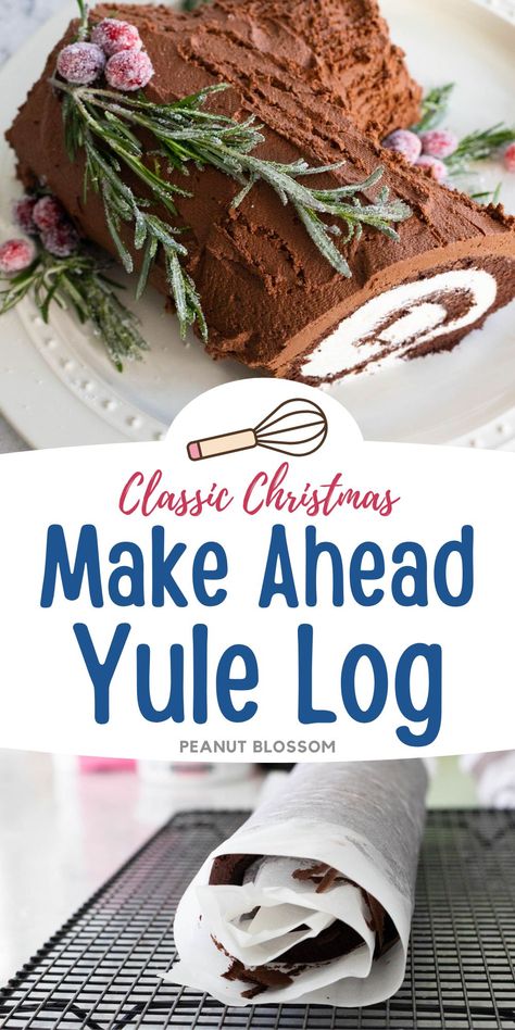 Yule Log Cake Christmas Yule Log Cake, Yule Log Cake Recipe, Fun Holiday Desserts, Traditional French Desserts, Yule Log Recipe, Christmas Yule Log, Chocolate Yule Log, Yule Log Cake, Pumpkin Chocolate Chip Bread