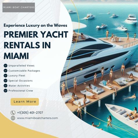 Cruise Miami in style with our premier yacht rentals! From stunning skyline views to customizable packages and professional crews, we elevate your luxury experience on the water. https://www.miamiboatcharters.com/ #miamibeach #miamiflorida #miami #yachtrentalinmiami #yachtrentalmiami #miamiyachtrental #miamiboatcharters Miami Boat, Yacht Rental, Luxury Experience, Skyline View, Charter Boat, Yacht Charter, Water Activities, Miami Florida, Miami Beach